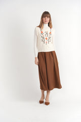 Load image into Gallery viewer, Waisted Taffeta Midi Skirt
