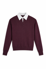 Load image into Gallery viewer, Sweater With Shirt Collar
