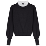 Load image into Gallery viewer, Sweater With Shirt Frill
