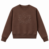 Load image into Gallery viewer, Embossed Crew Neck Sweatshirt Rib Combo
