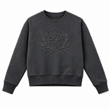 Load image into Gallery viewer, Embossed Crew Neck Sweatshirt Rib Combo
