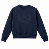 Load image into Gallery viewer, Embossed Crew Neck Sweatshirt Rib Combo
