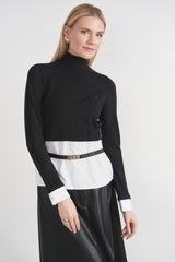 Load image into Gallery viewer, Turtle Neck Sweater Blouse
