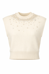 Load image into Gallery viewer, Jeweled Knit Vest
