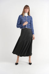 Load image into Gallery viewer, Satin Draped Midi Skirt
