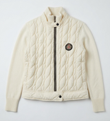 Load image into Gallery viewer, Cable Knit Quilt Sweater With Belt
