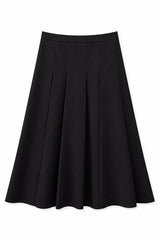 Load image into Gallery viewer, Pleated Virgin Wool Midi Skirt
