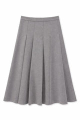 Load image into Gallery viewer, Pleated Virgin Wool Midi Skirt

