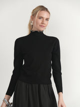 Load image into Gallery viewer, Pearl Mock Neck Sweater
