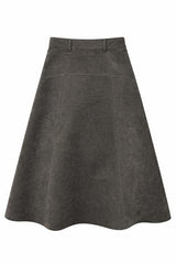 Load image into Gallery viewer, Suede Maxi Shaped Ulla Skirt

