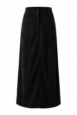 Load image into Gallery viewer, Suede Maxi Fly Front Ulla Skirt
