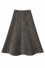 Load image into Gallery viewer, Suede Maxi A Line Skirt
