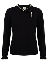 Load image into Gallery viewer, Ruffle Neck Knit Top
