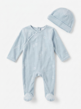 Load image into Gallery viewer, Bunnies Velour Footie
