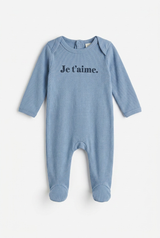 Load image into Gallery viewer, Je T'aime Print Footie
