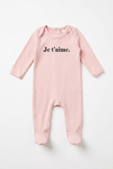 Load image into Gallery viewer, Je T'aime Print Footie
