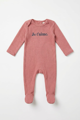 Load image into Gallery viewer, Je T'aime Print Footie
