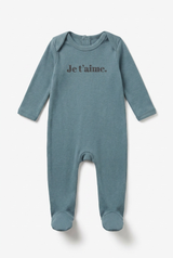 Load image into Gallery viewer, Je T'aime Print Footie
