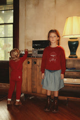 Load image into Gallery viewer, Floral Sweater &amp; Overall Set
