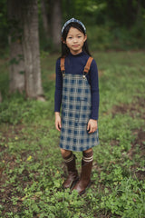 Load image into Gallery viewer, Plaid Denim Jumper
