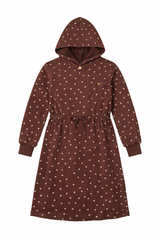 Load image into Gallery viewer, Polka Dot Hooded Dress
