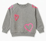 Load image into Gallery viewer, Heart Embroidered Sweatshirt
