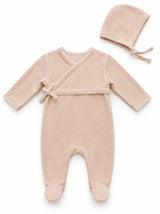 Load image into Gallery viewer, Velour Wrap Footie
