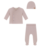 Load image into Gallery viewer, Bamboo Side Snap Cardigan &amp; Footie Set
