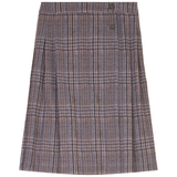 Load image into Gallery viewer, Plaid Pleated Wrap Skirt

