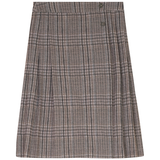 Load image into Gallery viewer, Plaid Pleated Wrap Skirt
