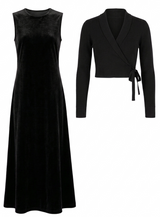 Load image into Gallery viewer, Long Jumper &amp; Wrap Cardigan Set
