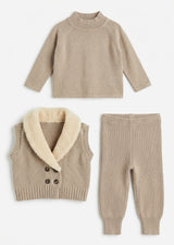 Load image into Gallery viewer, Shawl Collar Vest Set
