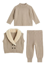 Load image into Gallery viewer, Shawl Collar Vest Set
