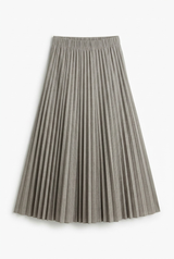 Load image into Gallery viewer, Midi Length Crinkle Pleating Skirt
