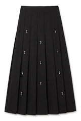 Load image into Gallery viewer, Pleated Skirt With Rhinestone
