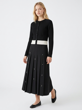Load image into Gallery viewer, Pleated Skirt With Rhinestone
