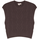 Load image into Gallery viewer, Cable Knit Crop Vest
