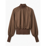 Load image into Gallery viewer, Top With Knit Mock Neck
