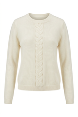 Load image into Gallery viewer, Knit Top With Braided Knit At Front
