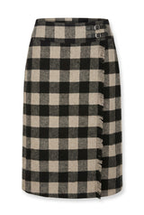 Load image into Gallery viewer, Wrap Plaid Skirt
