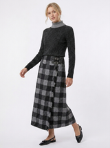 Load image into Gallery viewer, Wrap Plaid Skirt
