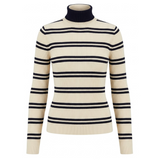 Load image into Gallery viewer, Stripe Rib Knit Top With Turtle Neck
