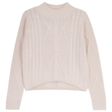 Load image into Gallery viewer, Crop Top With Cable &amp; Rib Knit
