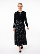 Load image into Gallery viewer, Pleated Jumper Set With Wrap Knit Cardigan Set
