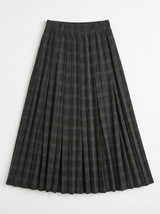 Load image into Gallery viewer, Midi Length Crinnkle Pleating Checked Skirt
