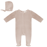 Load image into Gallery viewer, Crochet Lace Layette Footie
