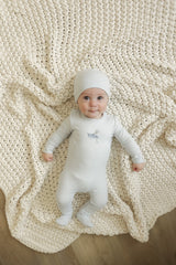 Load image into Gallery viewer, Sail Boat Bunny Print Footie
