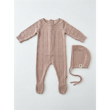 Load image into Gallery viewer, Knit Pointel Footie

