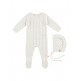 Load image into Gallery viewer, Knit Pointel Footie
