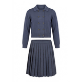 Load image into Gallery viewer, Knit Double Breast Sweater And Skirt Set
